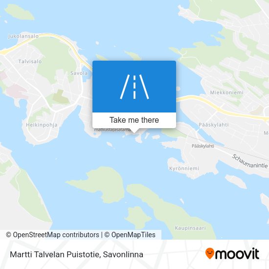 Martti Talvelan Puistotie map