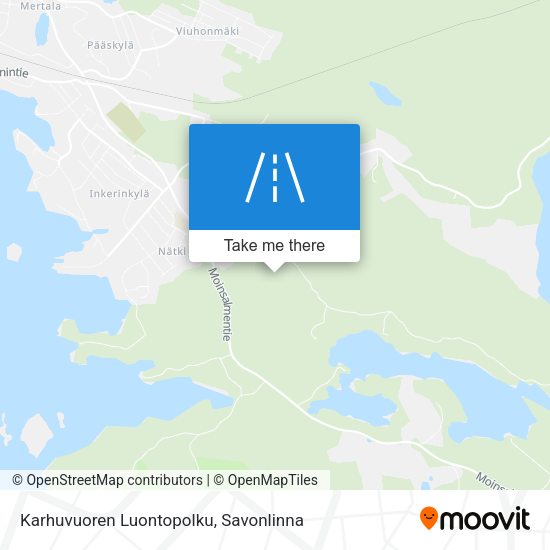 Karhuvuoren Luontopolku map