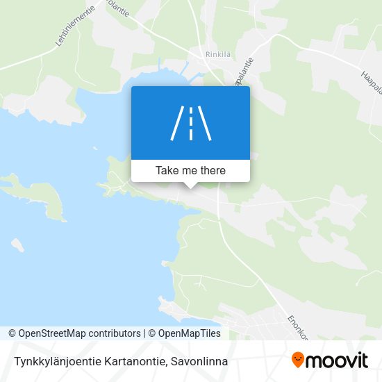 Tynkkylänjoentie Kartanontie map