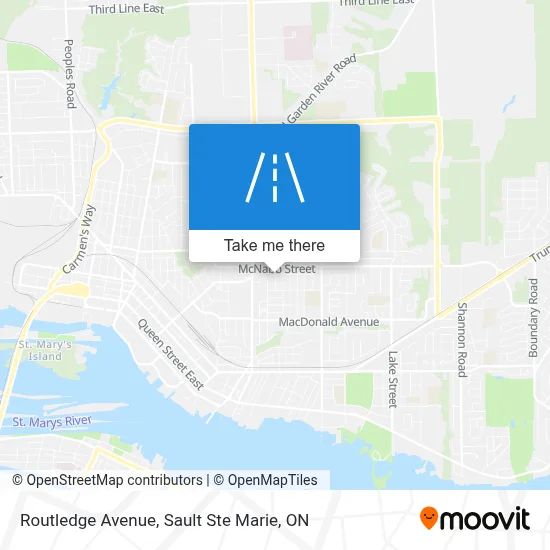 Routledge Avenue map