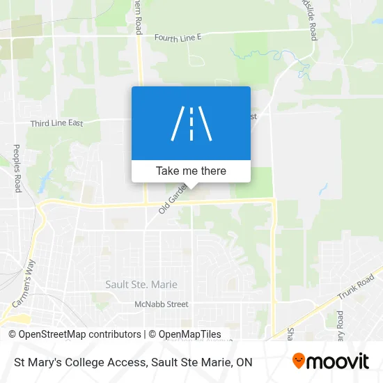 St Mary's College Access map