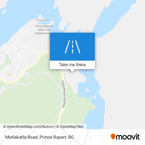 Metlakatla Road map