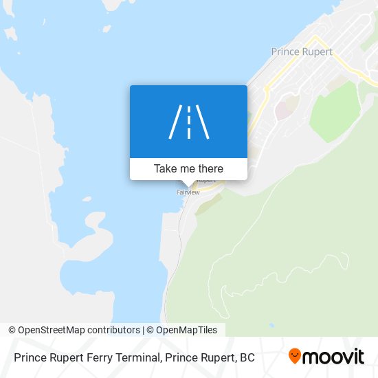 Prince Rupert Ferry Terminal map