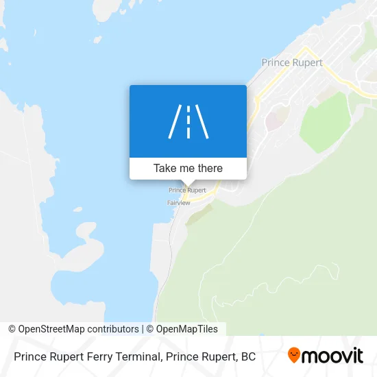 Prince Rupert Ferry Terminal map