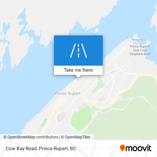 Cow Bay Road map