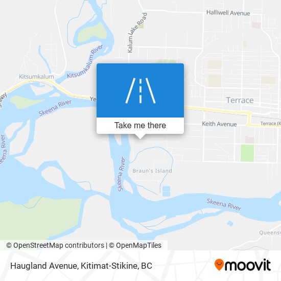 Haugland Avenue map