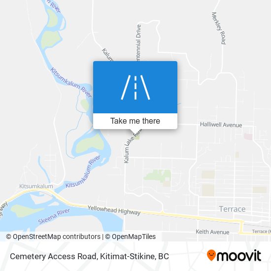 Cemetery Access Road plan