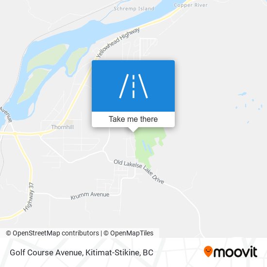 Golf Course Avenue map