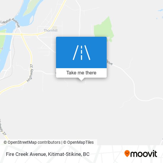 Fire Creek Avenue map