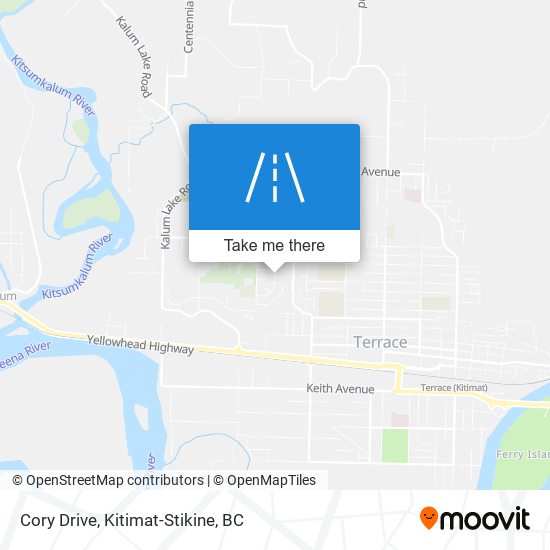 Cory Drive map