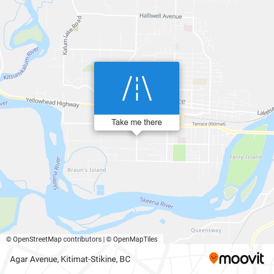 Agar Avenue map