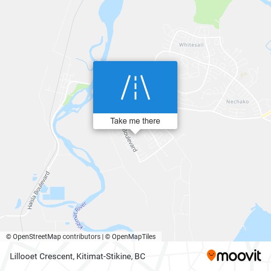 Lillooet Crescent map