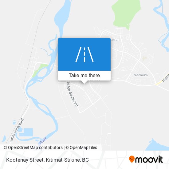 Kootenay Street map