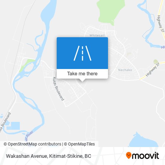 Comment aller à Wakashan Avenue, Regional District Of Kitimat-Stikine ...