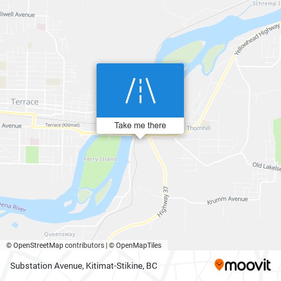 Substation Avenue map