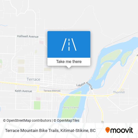 Terrace Mountain Bike Trails map