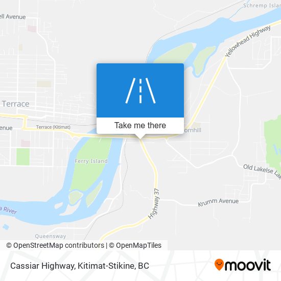 Cassiar Highway map