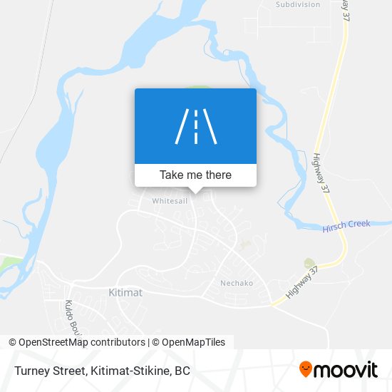 Turney Street map