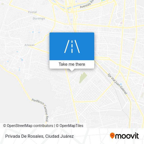 Mapa de Privada De Rosales