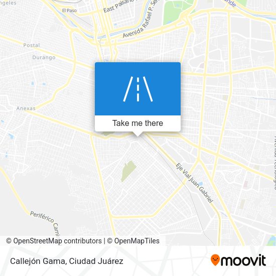 Mapa de Callejón Gama