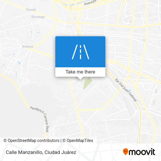 Mapa de Calle Manzanillo