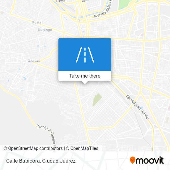Mapa de Calle Babícora