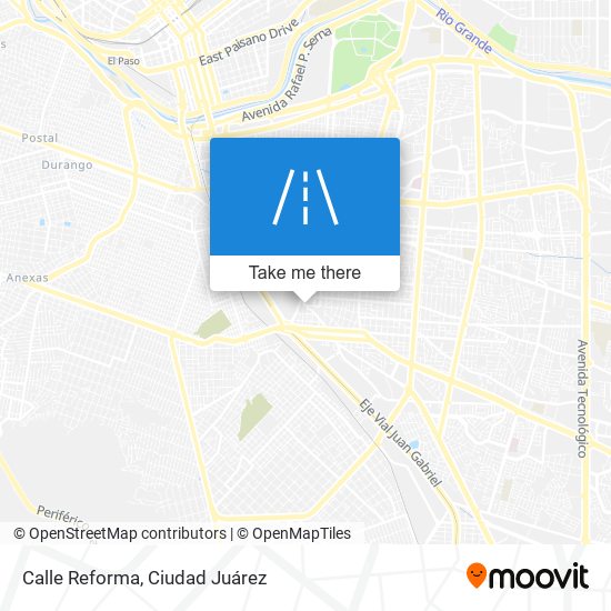 Mapa de Calle Reforma