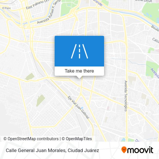 Mapa de Calle General Juan Morales