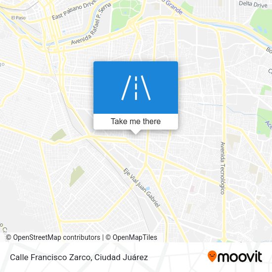 Calle Francisco Zarco map