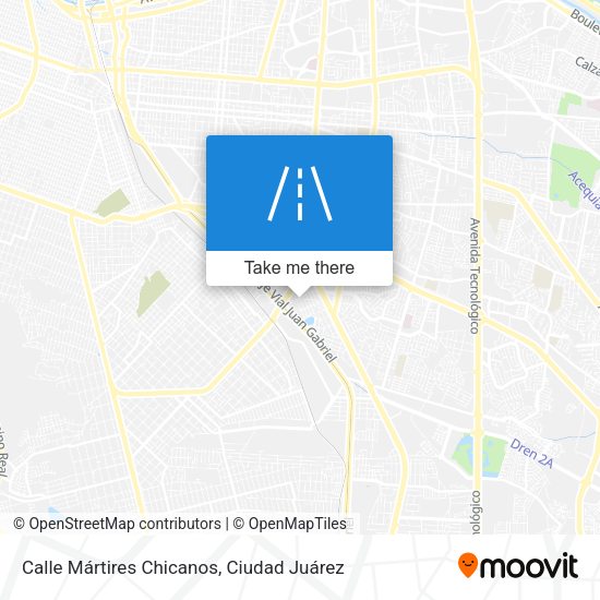 Calle Mártires Chicanos map