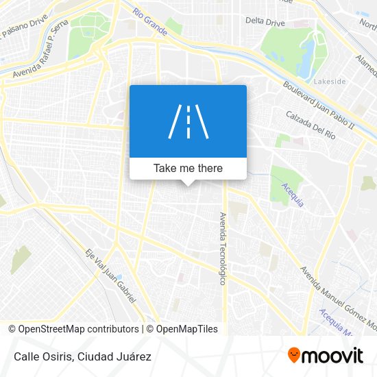Calle Osiris map