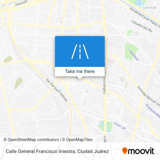 Mapa de Calle General Francisco Iniestra