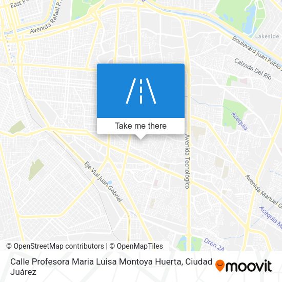 Mapa de Calle Profesora Maria Luisa Montoya Huerta