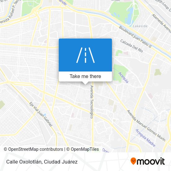 Mapa de Calle Oxolotlán