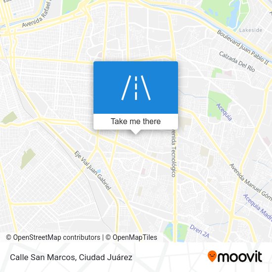 Calle San Marcos map