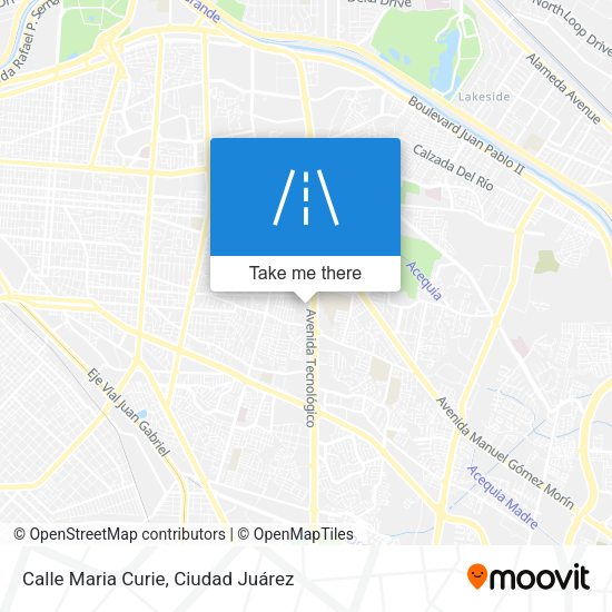 Calle Maria Curie map