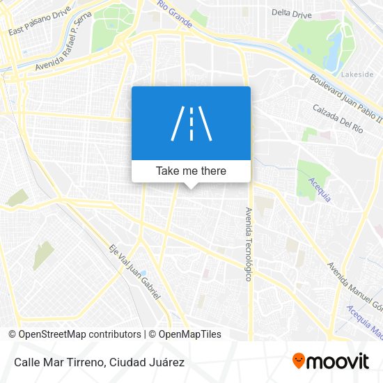 Calle Mar Tirreno map
