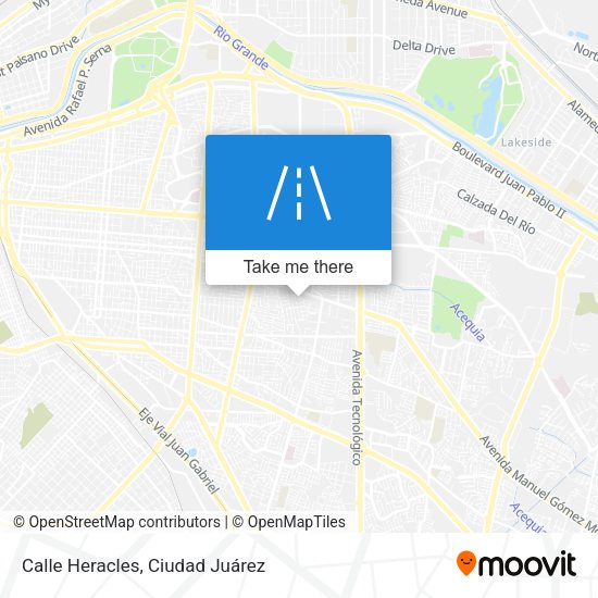 Mapa de Calle Heracles