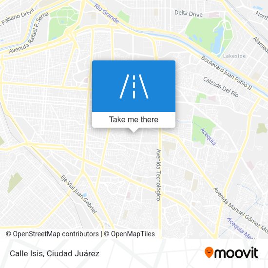 Mapa de Calle Isis