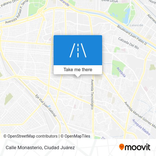Calle Monasterio map