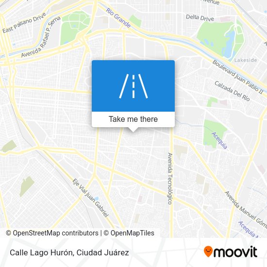 Calle Lago Hurón map