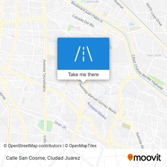 Mapa de Calle San Cosme