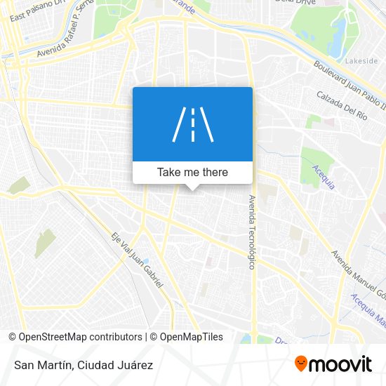 San Martín map