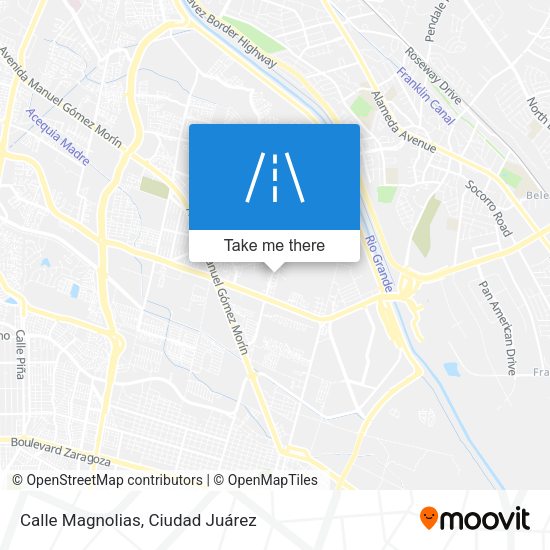Calle Magnolias map