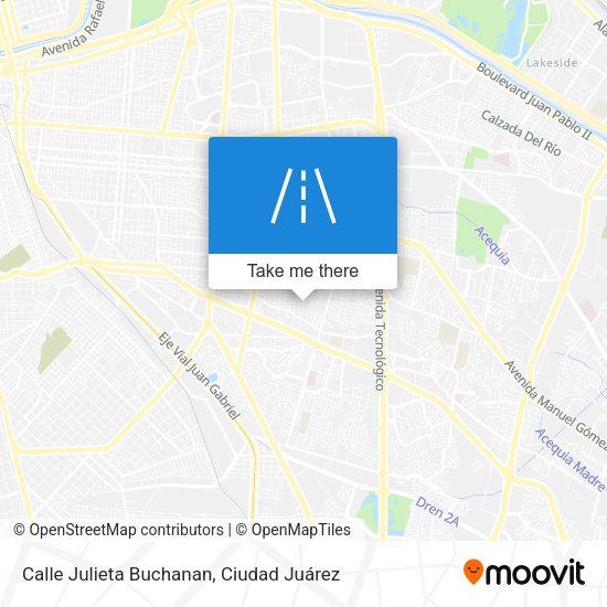Mapa de Calle Julieta Buchanan