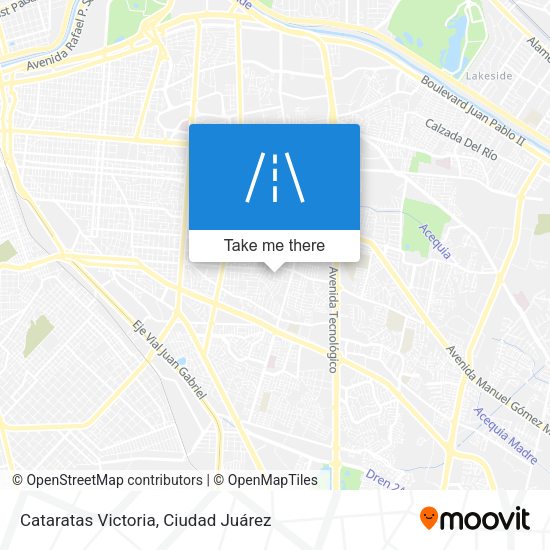 Cataratas Victoria map