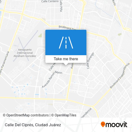 Calle Del Ciprés map
