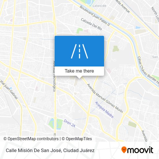 Calle Misión De San José map
