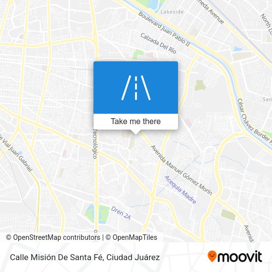 Calle Misión De Santa Fé map