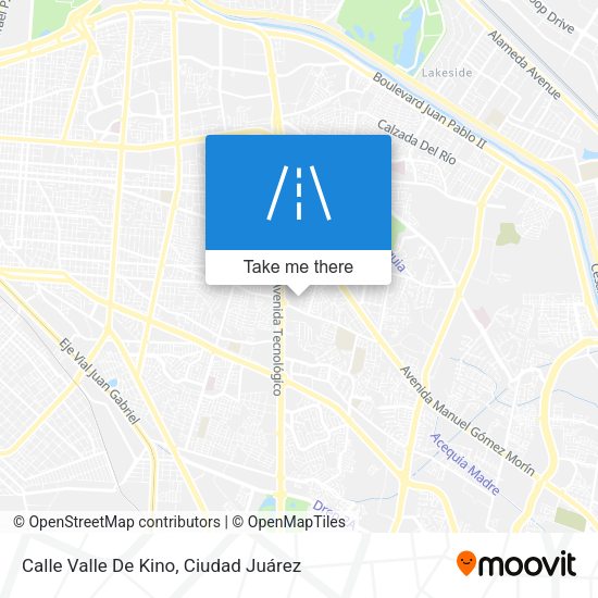 Calle Valle De Kino map